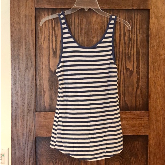 Blue-white striped tank top - Picture 4 of 4